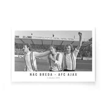 NAC Breda - AFC Ajax '72 - Toile - 30 x 45 cm 3