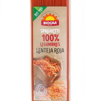 Biogrà Spaguetti De Lenteja Roja Biogra Bio