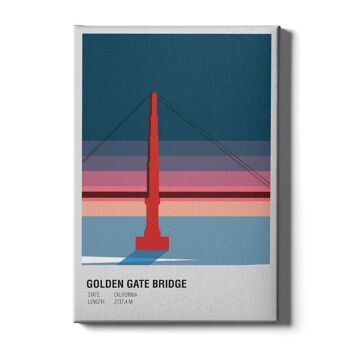 Golden Gate Bridge États-Unis - Plexiglas - 30 x 45 cm 6