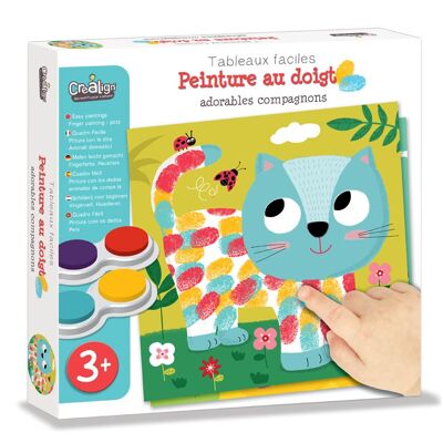 Creative box for children, Finger painting "Adorable companions"
