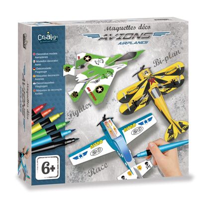 Creative set for children, Decorative models "Airplanes"