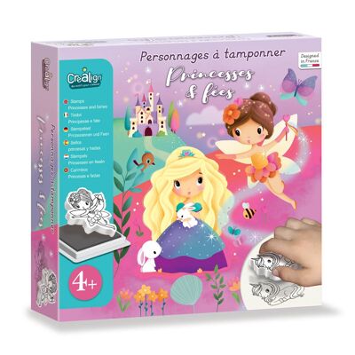 Creative box for children, Stampable characters: Princesses and fairies