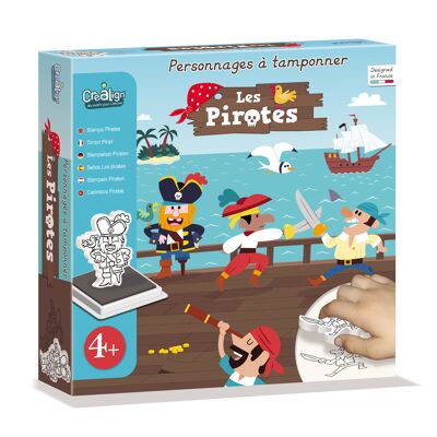 Creative set for children, Stampable characters: Pirates
