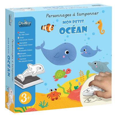 Creative box for children, Characters to stamp: My little ocean