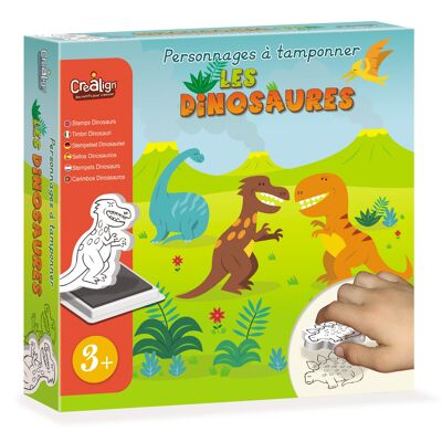 Creative box for children, Characters to be stamped: The dinosaurs