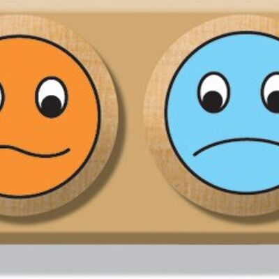 Pack de 3 sellos de emoticonos de colores