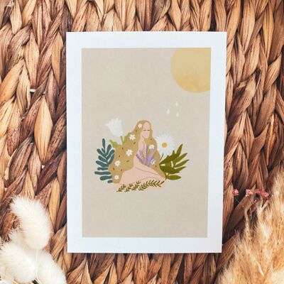 Illustration “Flower Woman” - A4