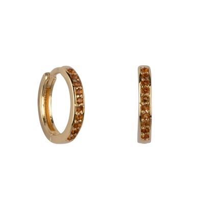 Odyssey citrine hoops