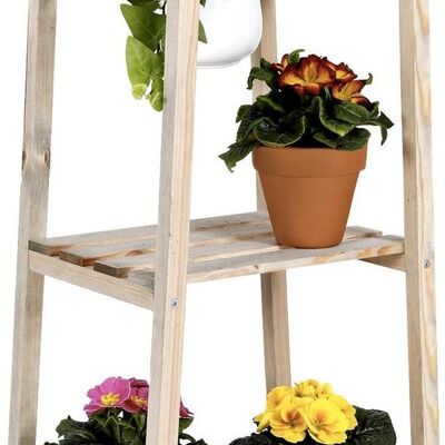 Wooden plant rack