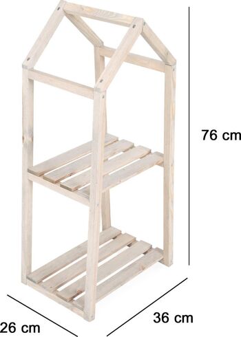 Support à plantes en bois 3