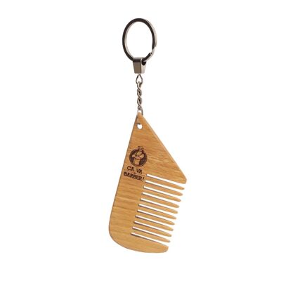 Comb for beard keychain