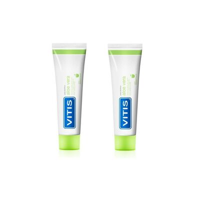 Dentifrice Vitis Duplo Aloe Vera Saveur Pomme 2X150ml + 75ml Offert