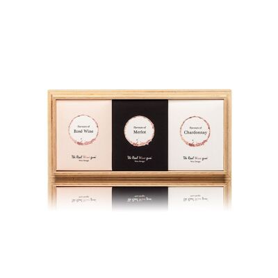 Trio On Wood - Coffret cadeau dans un plateau en bois