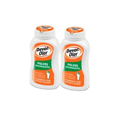 Déodorant en poudre pour pieds secs Devor Olor 2x100g