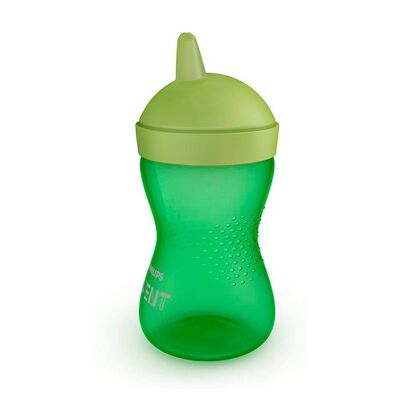 Vaso con boquilla dura Avent 300 ml verde +12 meses