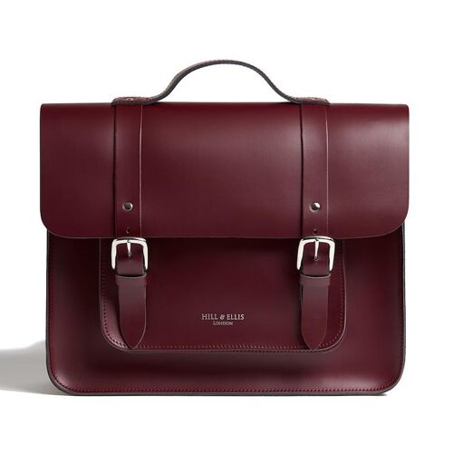 Oxblood Red Satchel Cycle Bag