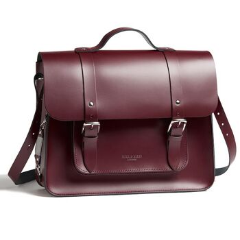 Sac de vélo rouge Oxblood Satchel 4