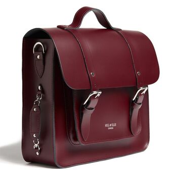 Sac de vélo rouge Oxblood Satchel 5