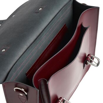 Sac de vélo rouge Oxblood Satchel 6