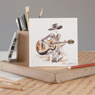 We're Jammin' Greetings Card