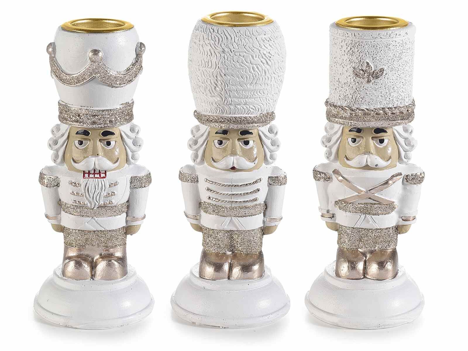 Bougeoir Noël Casse-Noisette En Résine – Figurine Soldat Élégante, Chandelier Décoratif Festif Pour Table & Cheminée