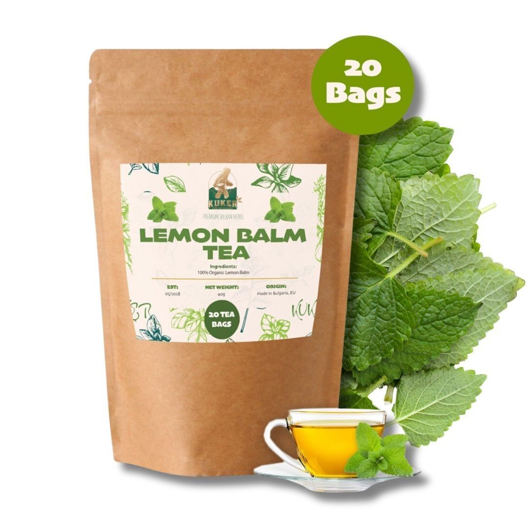 KUKER® Melisa 20 bolsitas de té 30 g Té oficial de Melisa - 40 g