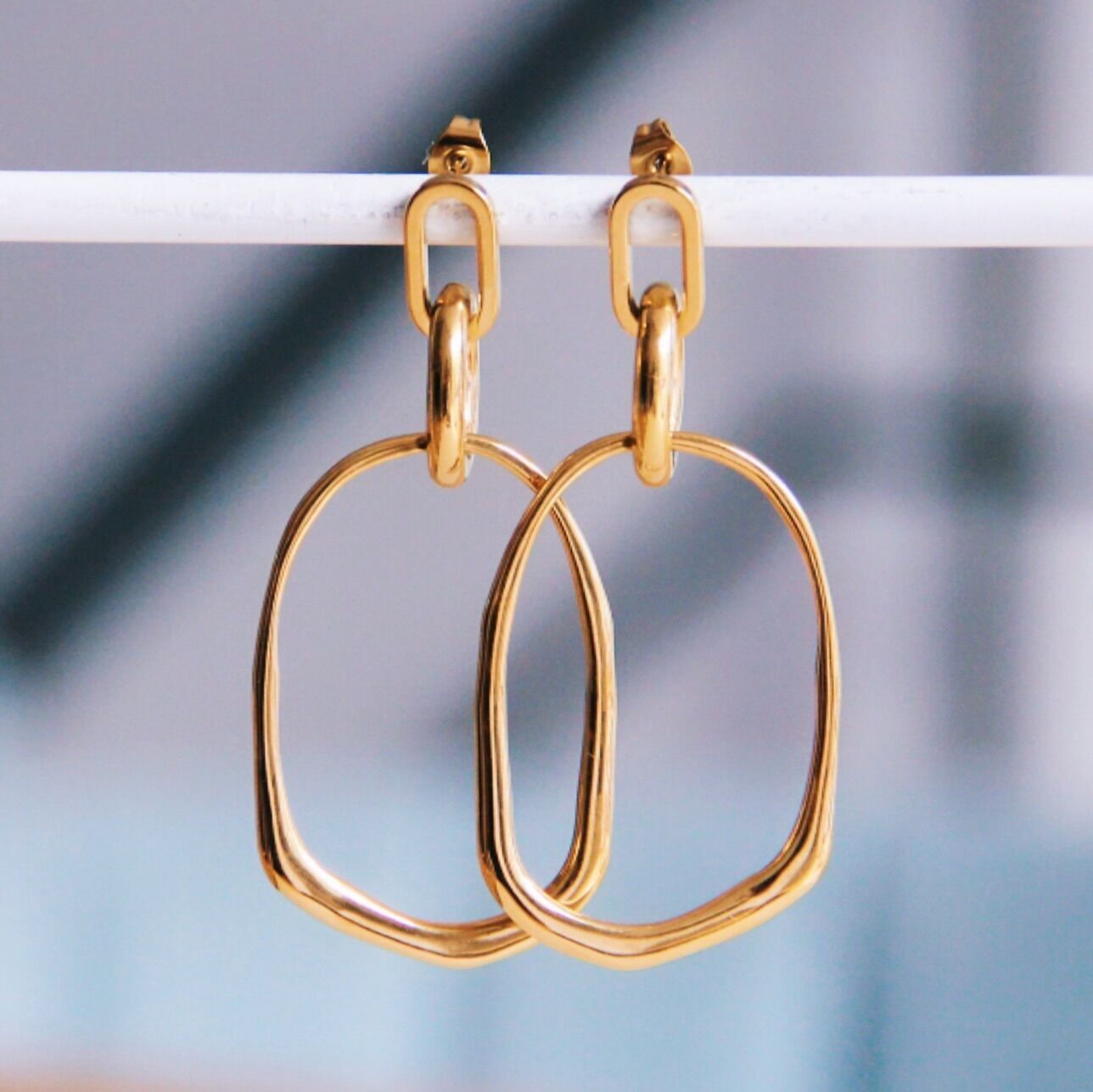 Orecchini ovali grandi