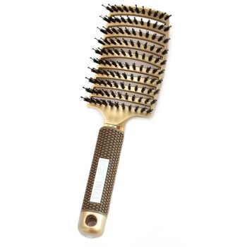 Brosse à cheveux anti-emmêlement or 1