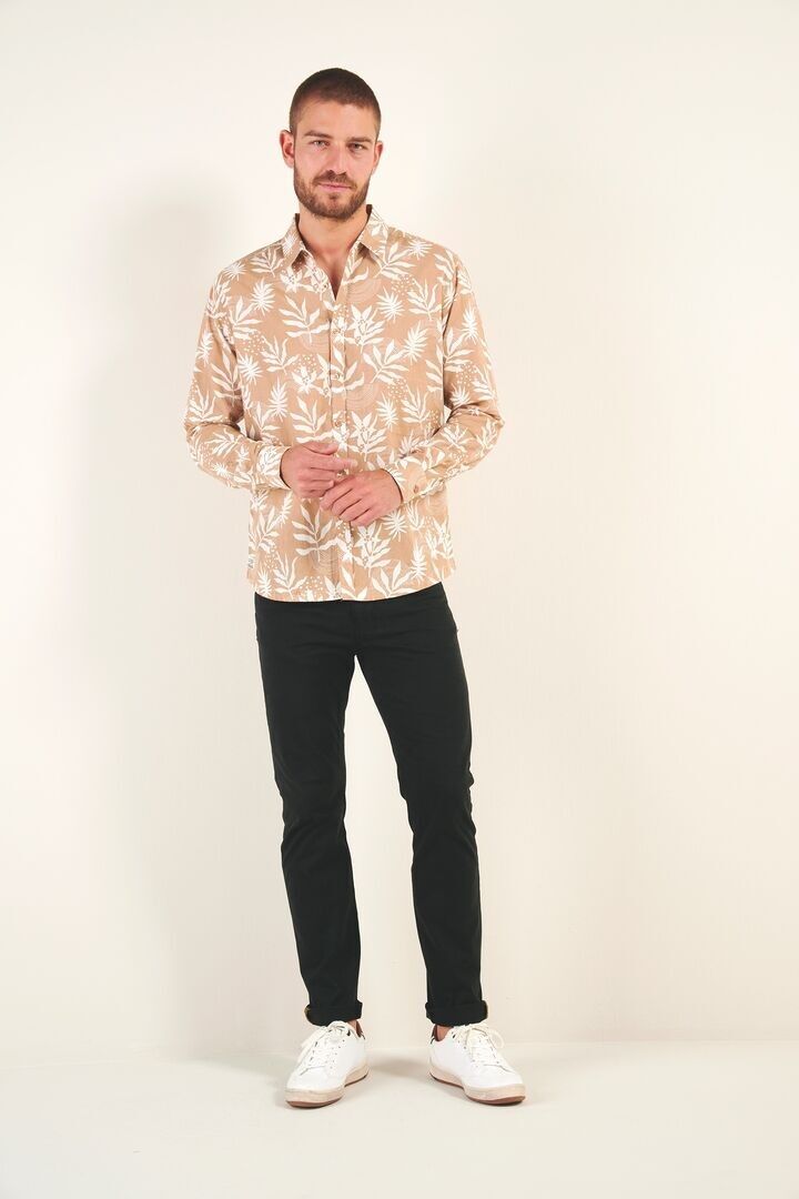 4793 Camisa de algodón de manga larga