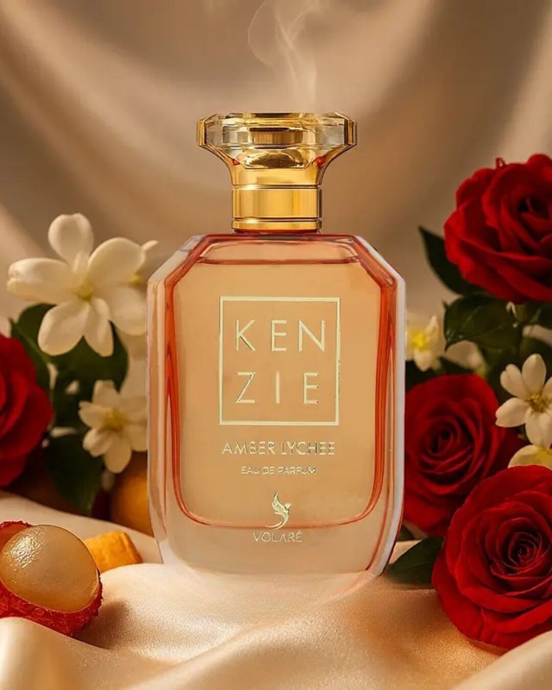 Kenzie Amber Lychee Eau de Parfum da donna 100 ml – Volaré | Fragranza Gourmand Floreale Fruttata