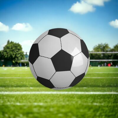 Pallone da calcio gonfiabile gigante da 107 cm?Enorme palla da esterno per spiaggia, giardino, parco | Divertimento per bambini e adulti | Ideale per calcio, pallavolo e viaggi