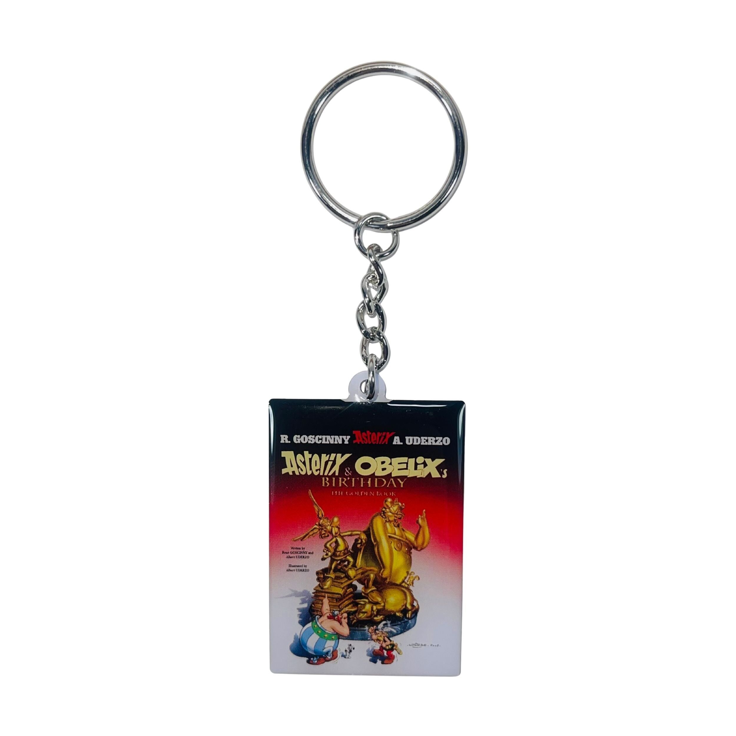 SCHLÜSSELANHÄNGER © 34 - Asterix und Obelix‘ Geburtstag - Comic Cover - Englisch - A#714