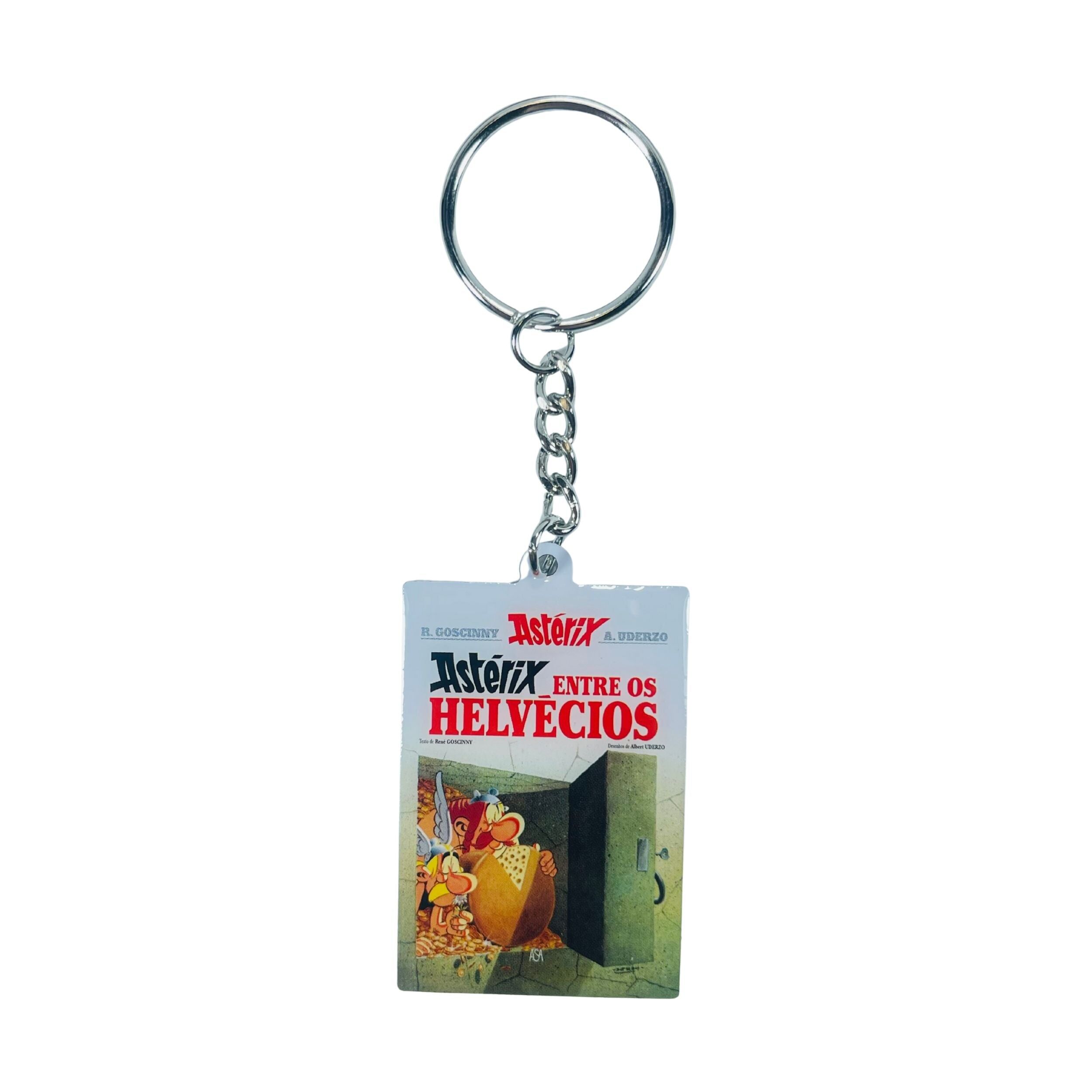 SCHLÜSSELANHÄNGER ​​© 16 – Asterix unter den Helvécios – Comic-Cover – Portugiesisch – A#736