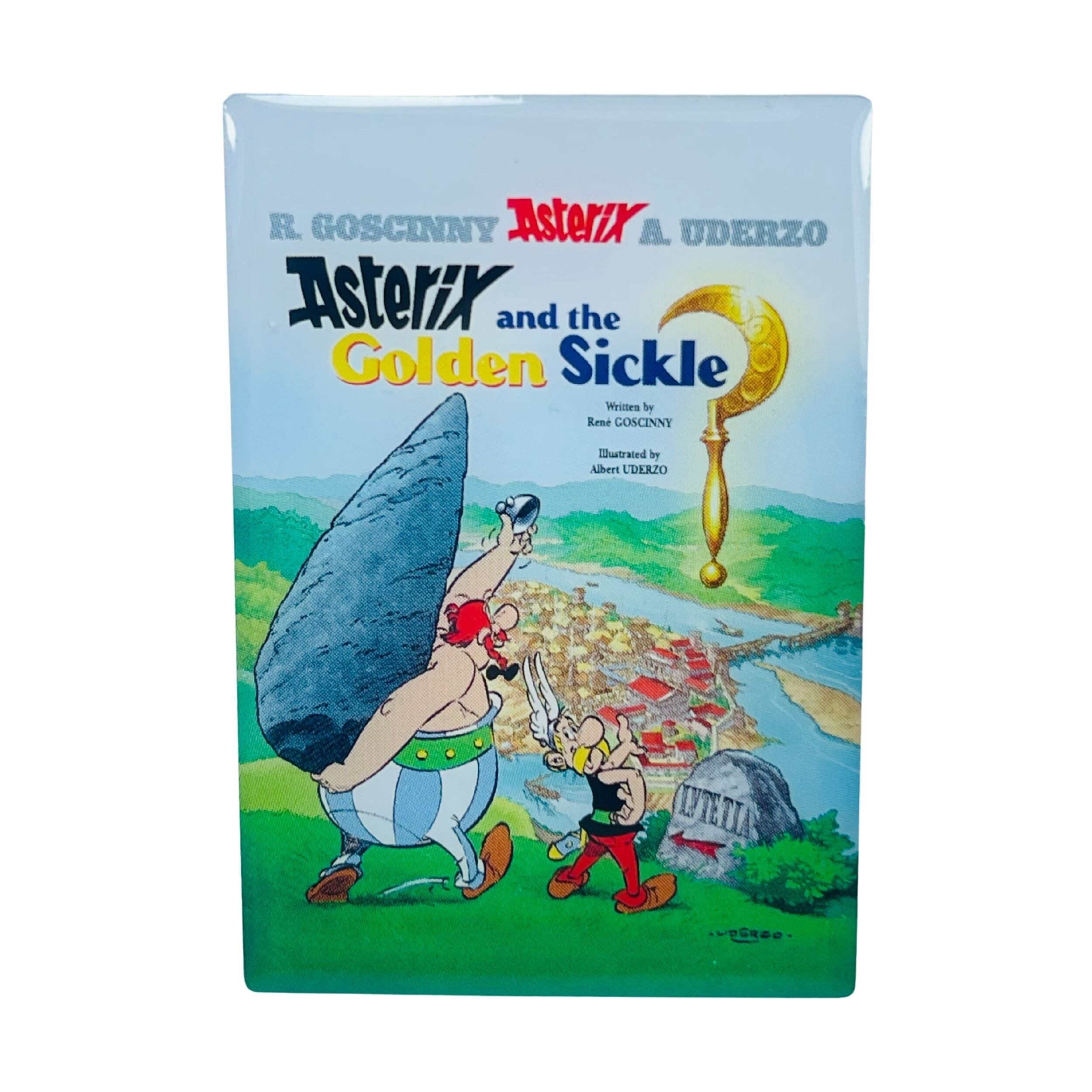 PIN © 2 - Asterix und die goldene Sichel - Comic Cover - Englisch - A#482