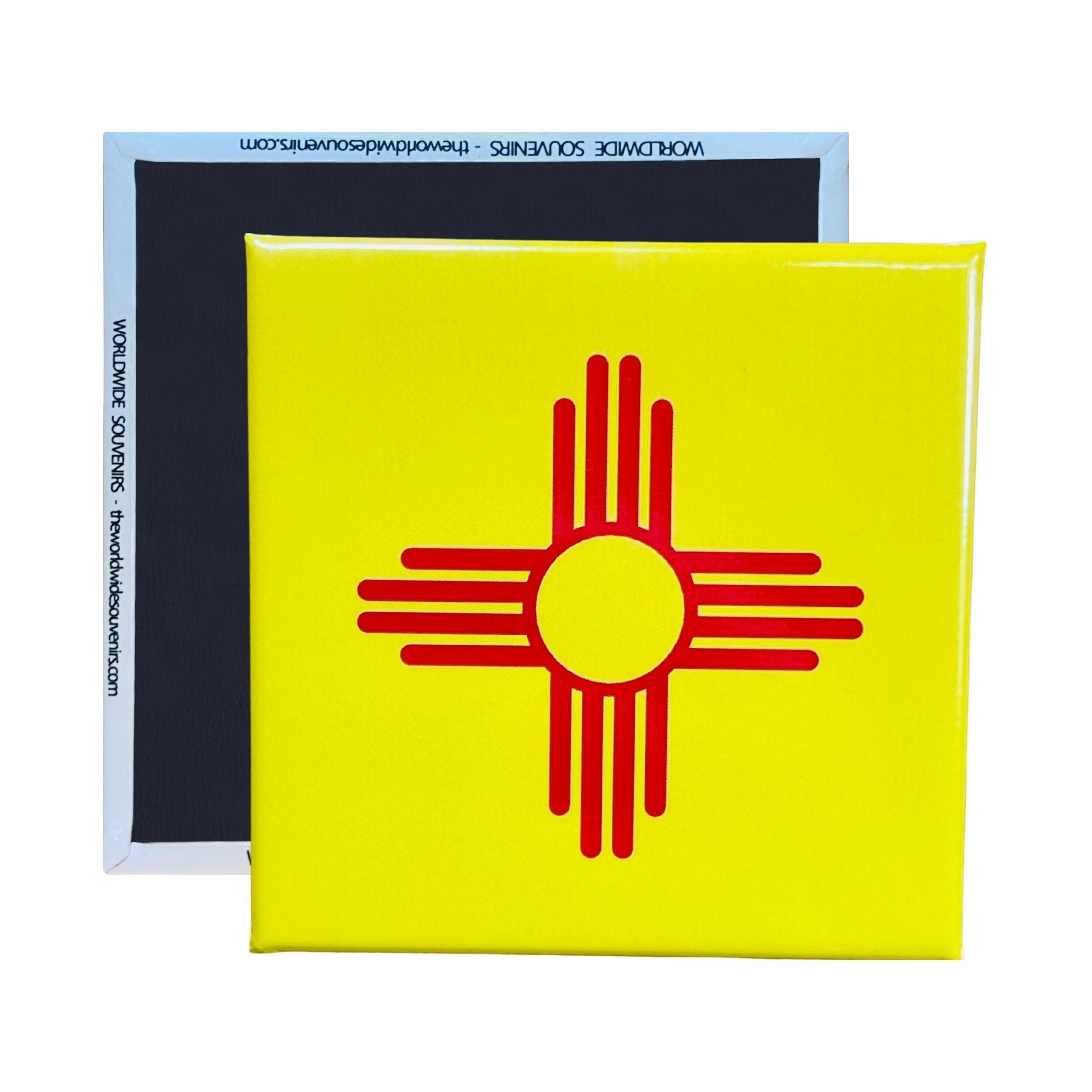 Square Magnet - State Flag NEW MEXICO - USA