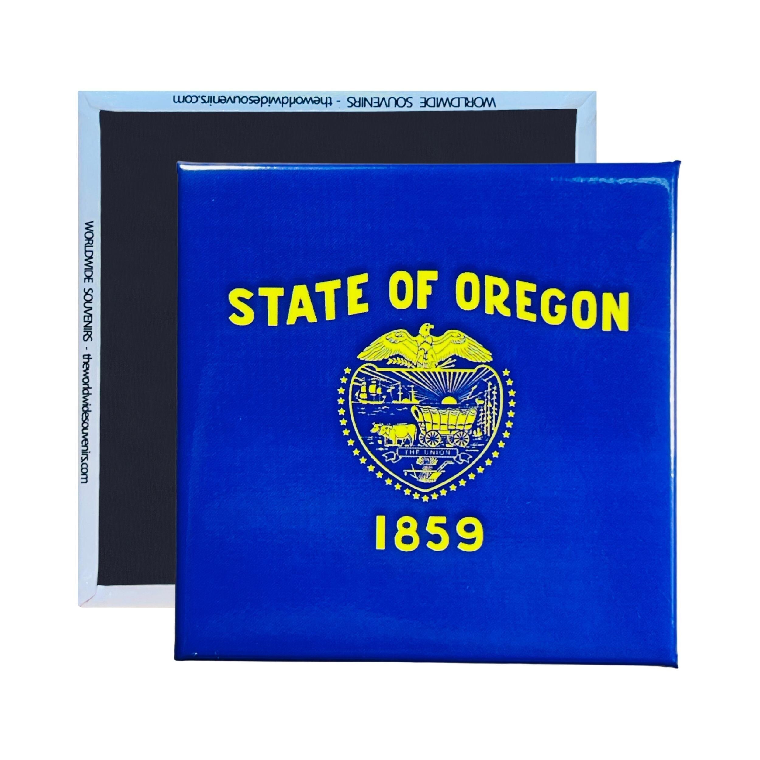 Square Magnet - State Flag OREGON - USA