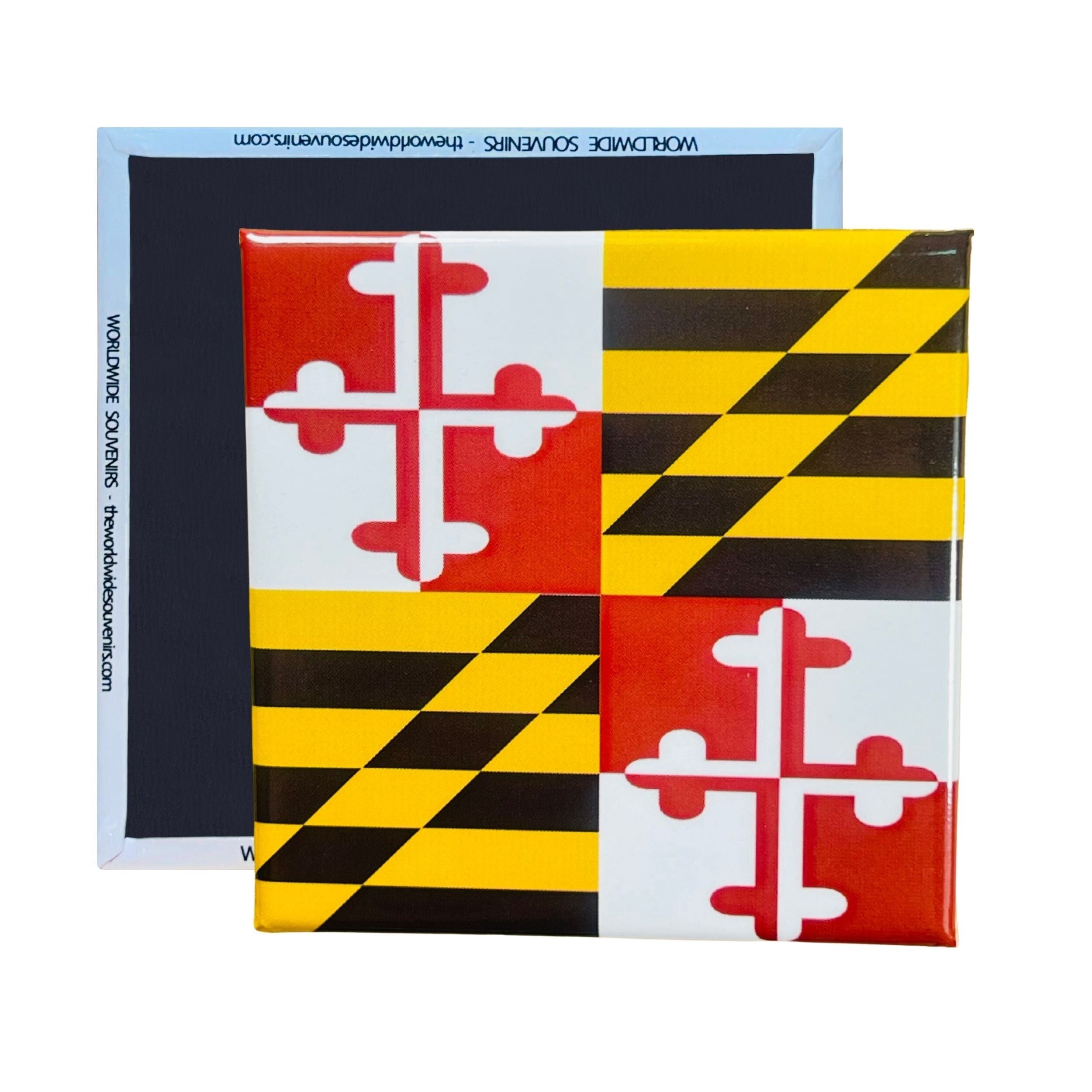 Square Magnet - State Flag MARYLAND - USA