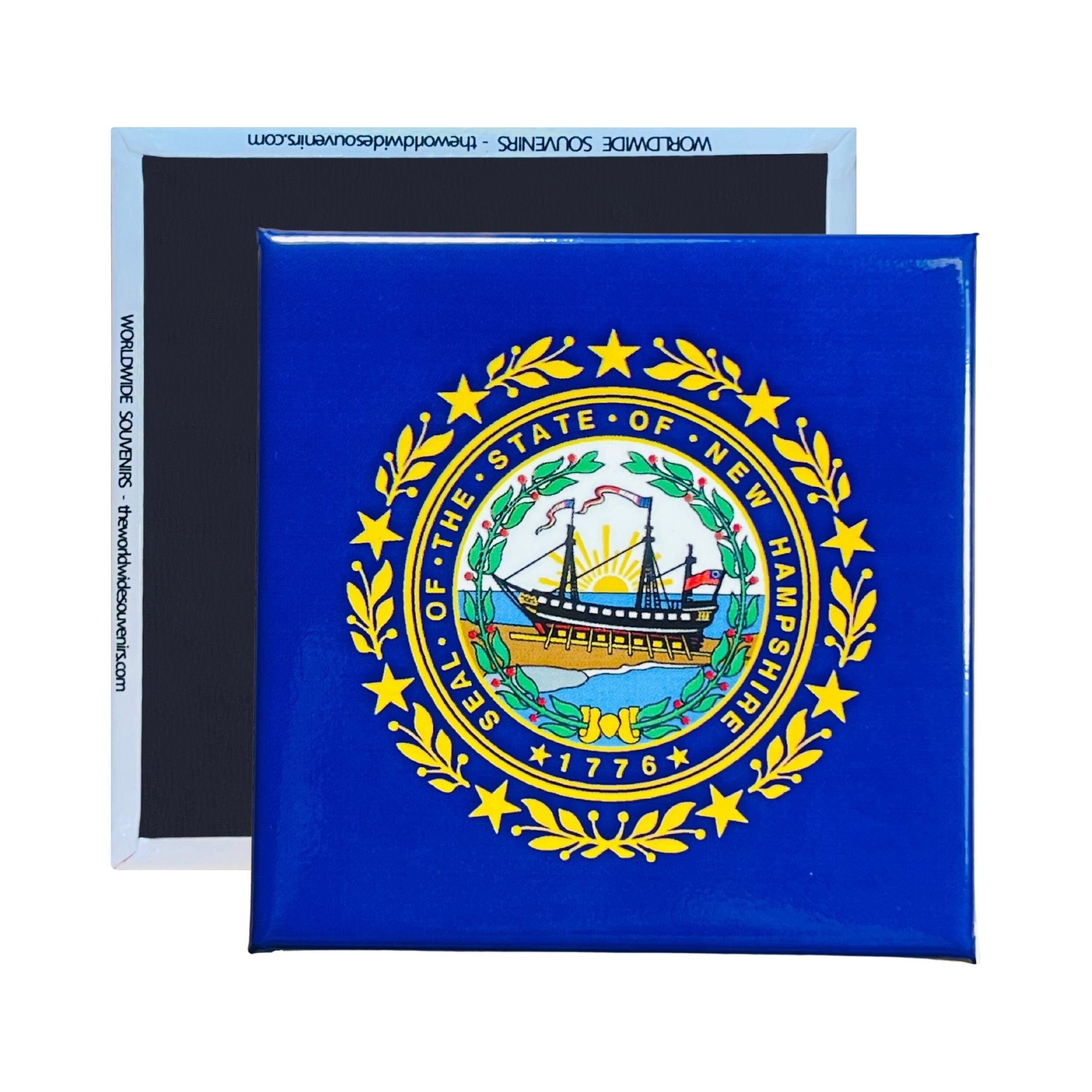 Square Magnet - State Flag NEW HAMPSHIRE - USA