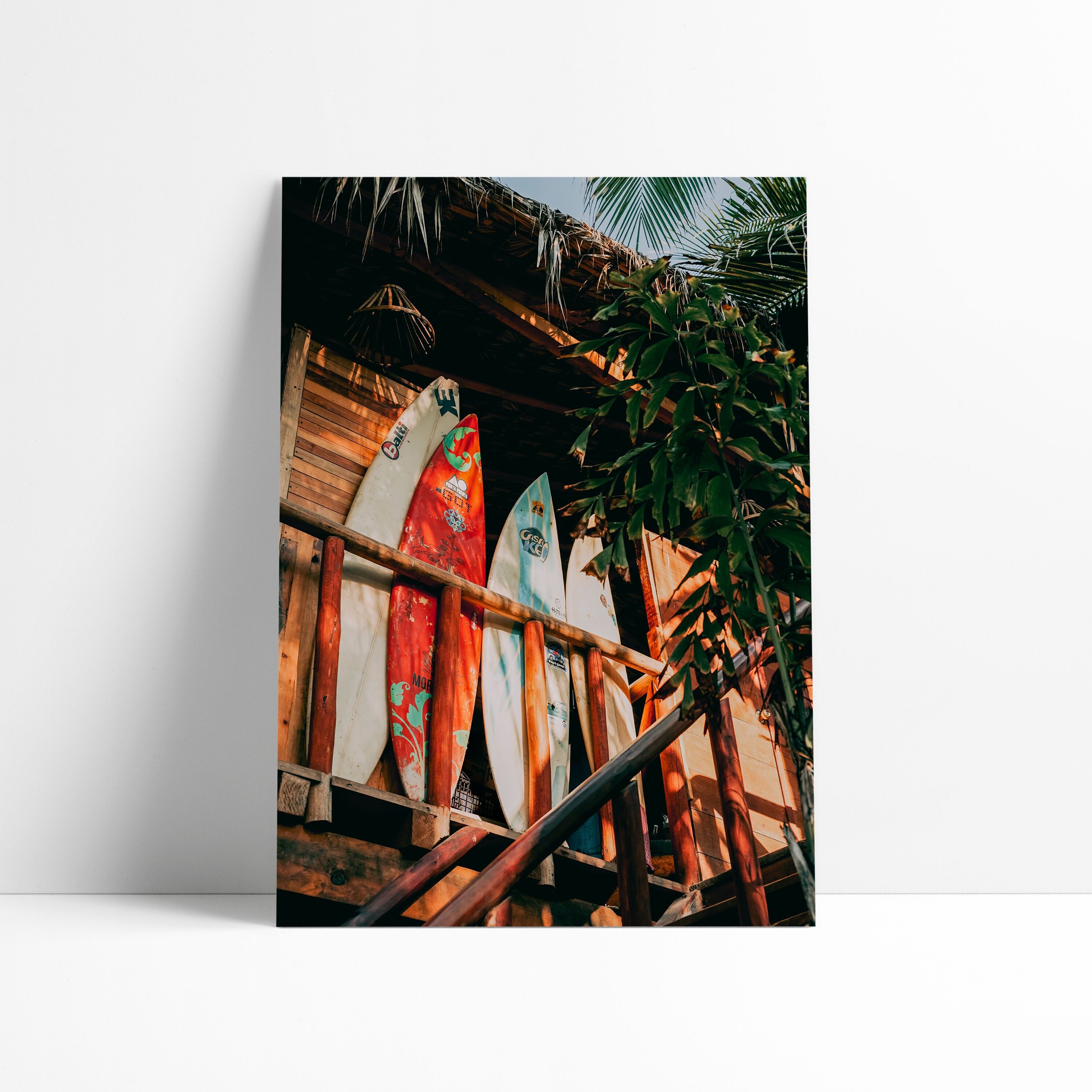 AFFICHE 30X40 CM - Surfboard in Jungle