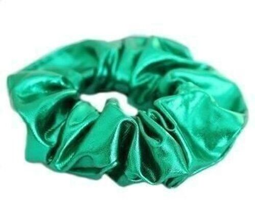 Metallic scrunchie green