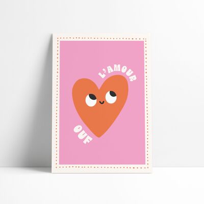 AFFICHE 18X25 CM - Amour ouf