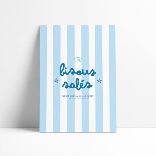 AFFICHE 18X25 CM - Bisous salés