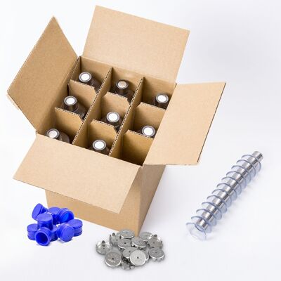 108x Protector SMART (bleu, non emballé) – Porte-savon magnétique pour shampoings et savons délicats