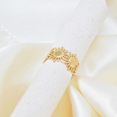 Stainless Steel Sun Ring - BG310250