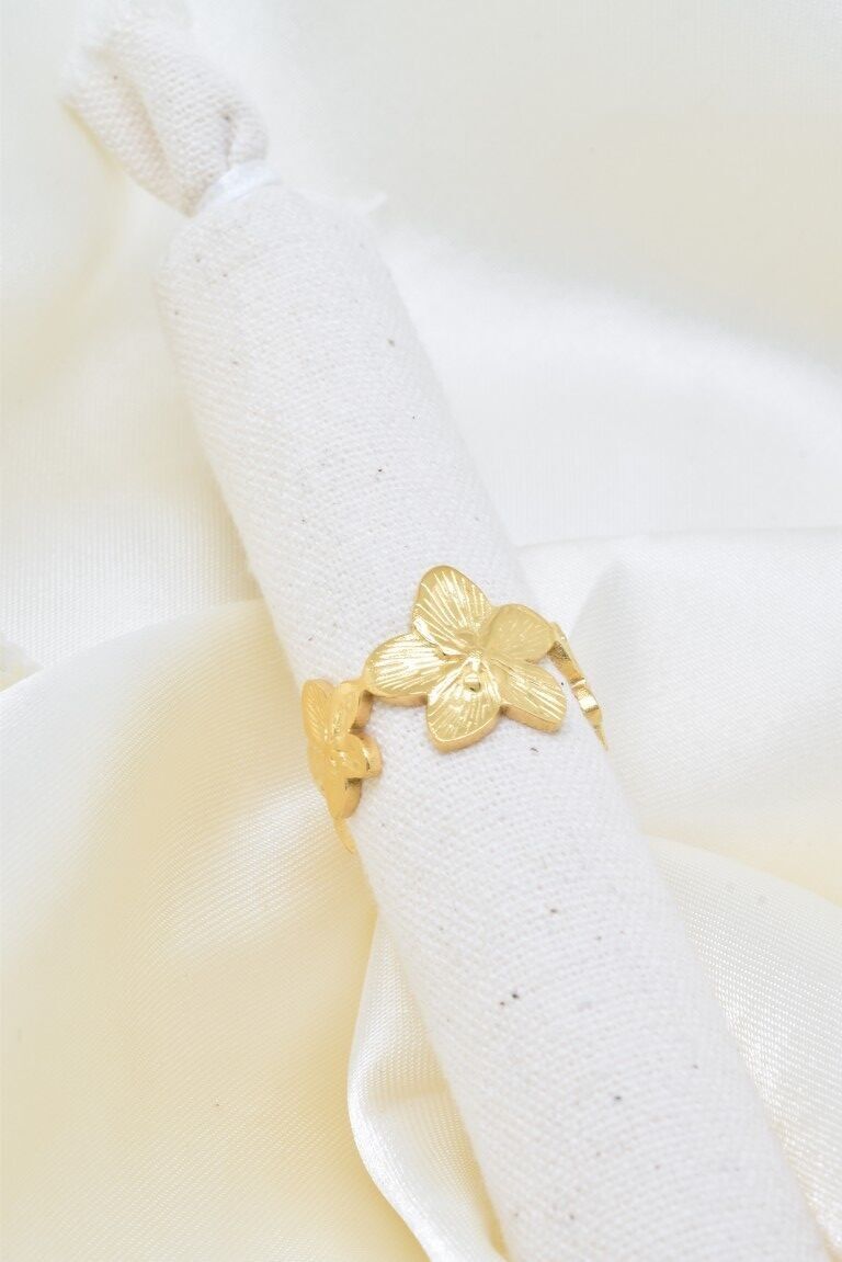 Blumenring aus Edelstahl - BG310251