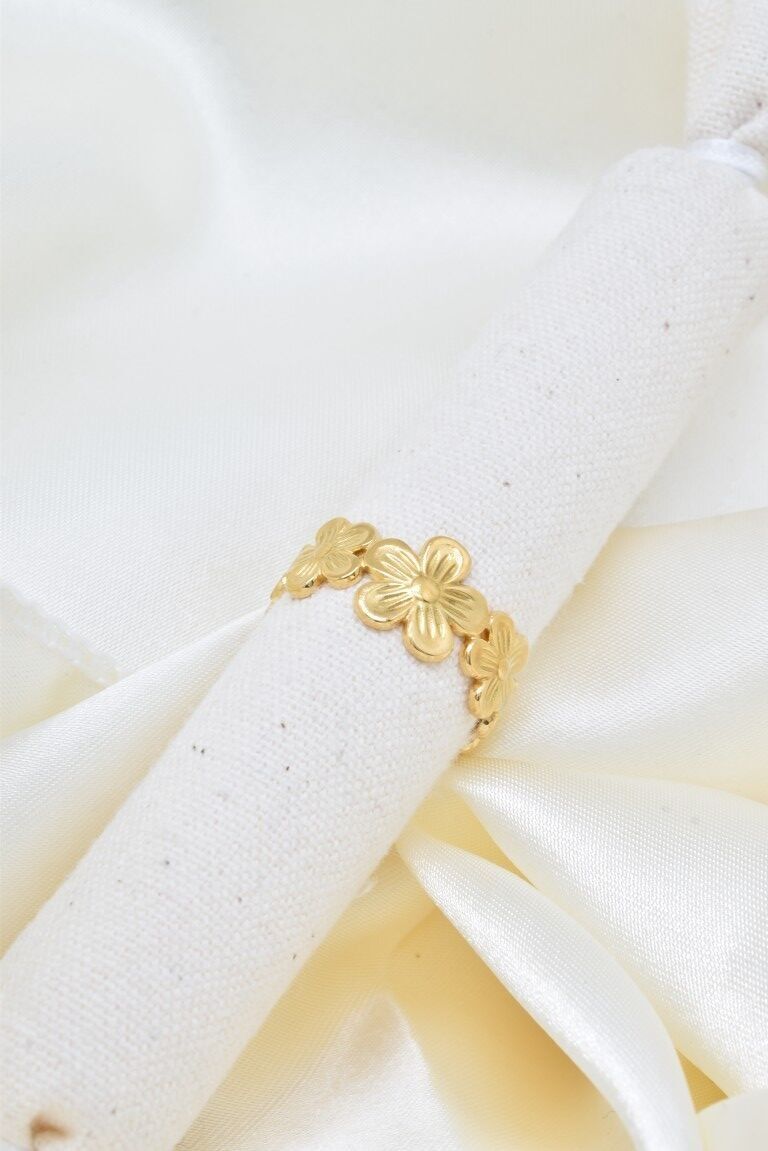 Blumenring aus Edelstahl - BG310252