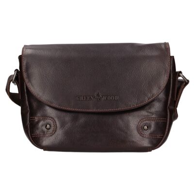 Brice Crossbody Bag Women's Leather Shoulder Bag Brown Medium
