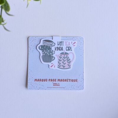 Magnetic Bookmark – Hot Tea Kinda Girl