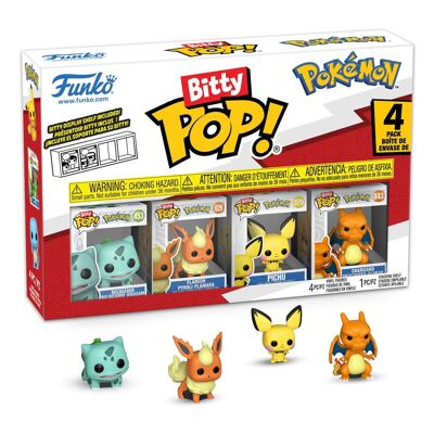 Funko 81134 - Bitty POP - Pokémon - Série 3 - Pack de 4