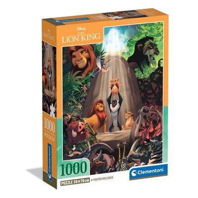 Puzzle 1000 pièces Disney Compact - Le Roi Lion